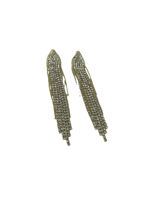 Aretes de fiesta colgantes balines y cristales