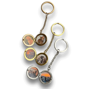Relicario llavero circulo personalizado