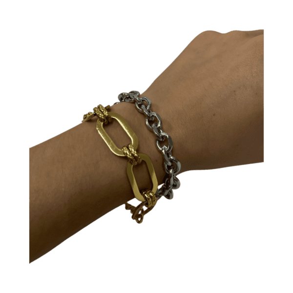 Pulseras eslabones chunky