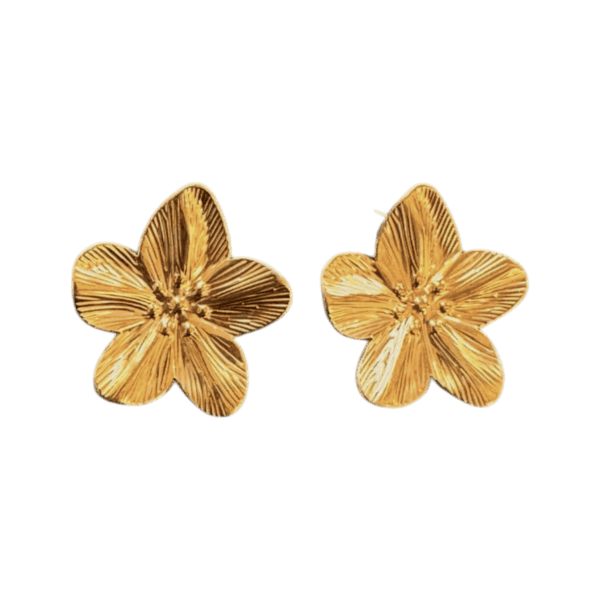 Aretes flor medianos