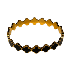 Brazalete flores negras