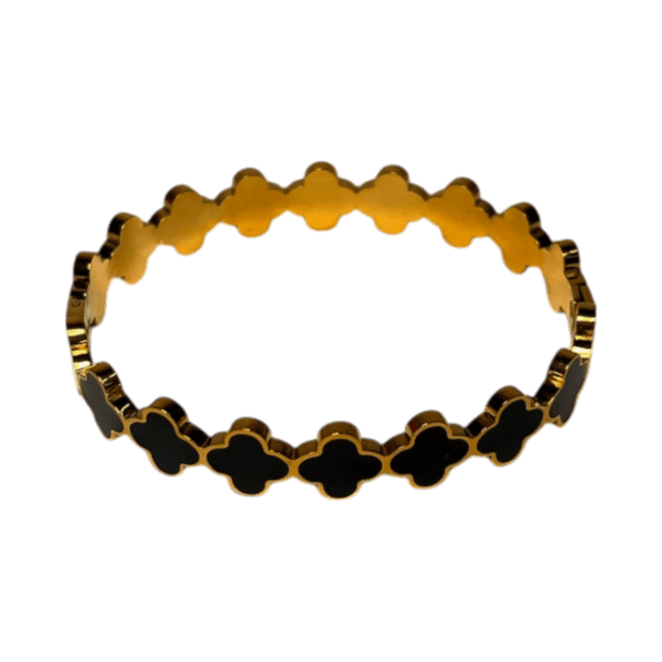 Brazalete flores negras