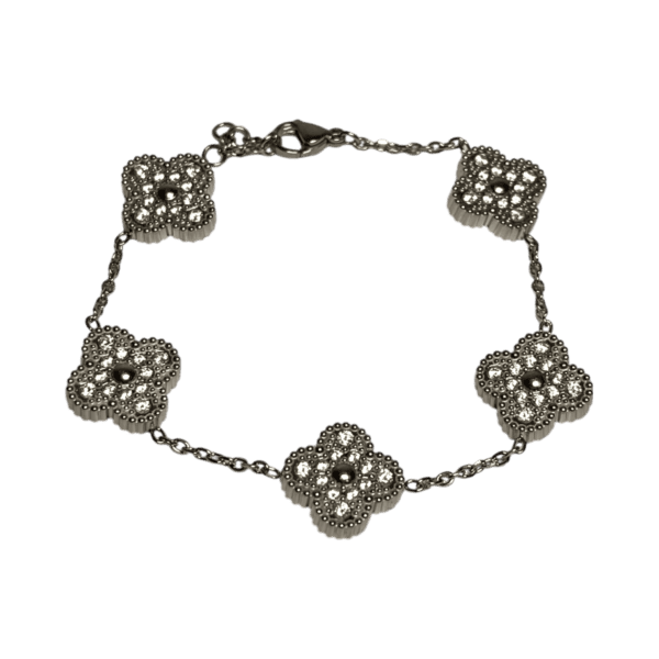 Pulseras flores circonias