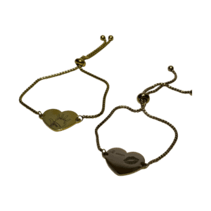 Pulsera ajustable dije corazón