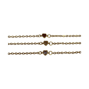 Pulsera corazón mini circonia